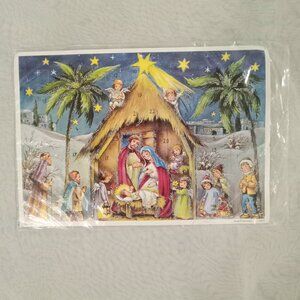 Vintage Korsch Verlag Nativity Advent Calendar Germany